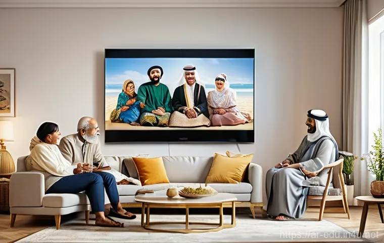 시니어 기술 교육 - **Prompt: Intergenerational Digital Learning - First Steps**
    "A warmly lit, cozy indoor scene fe...