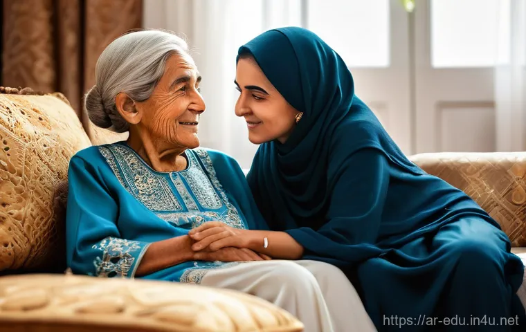 노인 의사소통 기술 - **Prompt 1: A Moment of Deep Connection and Active Listening**
    "A serene and heartwarming scene ...