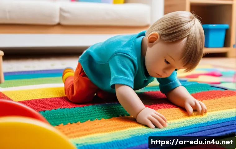 아이들의 놀이 치료 - A young child, approximately 6 years old, fully clothed in comfortable everyday wear, deeply engross...