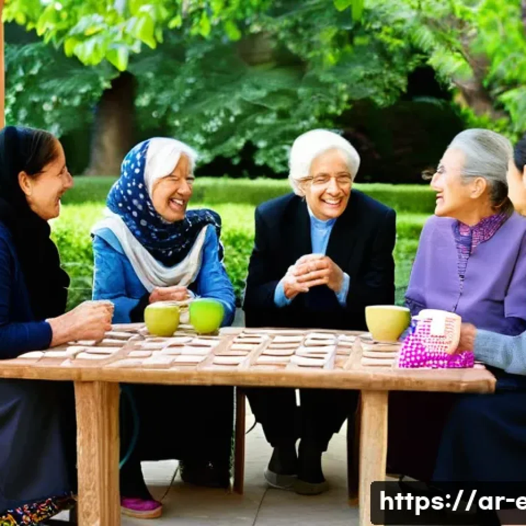 노인 복지 교육 - **Prompt 1: Intergenerational Joy and Community Gathering**
    A warm and inviting scene set in a w...